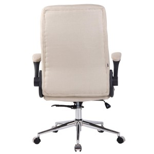 Silla de Oficina FLEXI TELA, Brazos Abatibles, color Negro