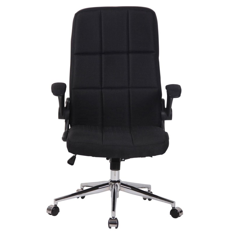 Silla de Oficina FLEXI TELA, Brazos Abatibles, color Negro