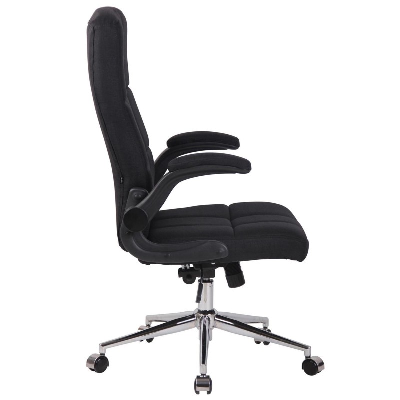 Silla de Oficina FLEXI TELA, Brazos Abatibles, color Negro