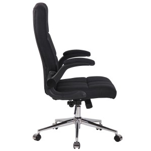 Silla de Oficina FLEXI TELA, Brazos Abatibles, color Negro