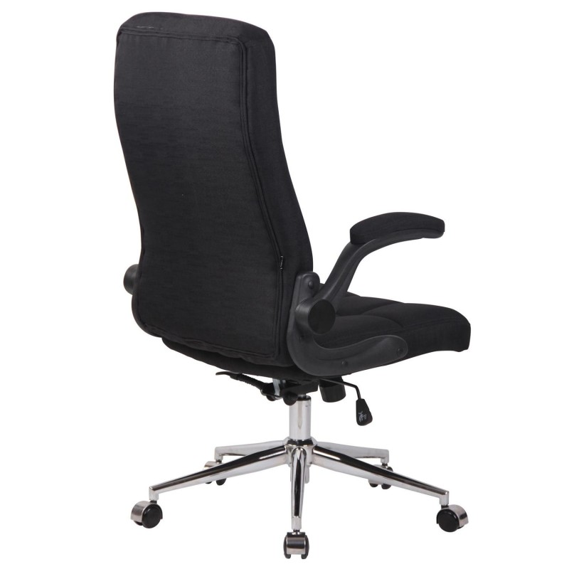 Silla de Oficina FLEXI TELA, Brazos Abatibles, color Negro