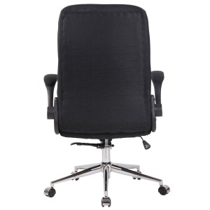 Silla de Oficina FLEXI TELA, Brazos Abatibles, color Negro