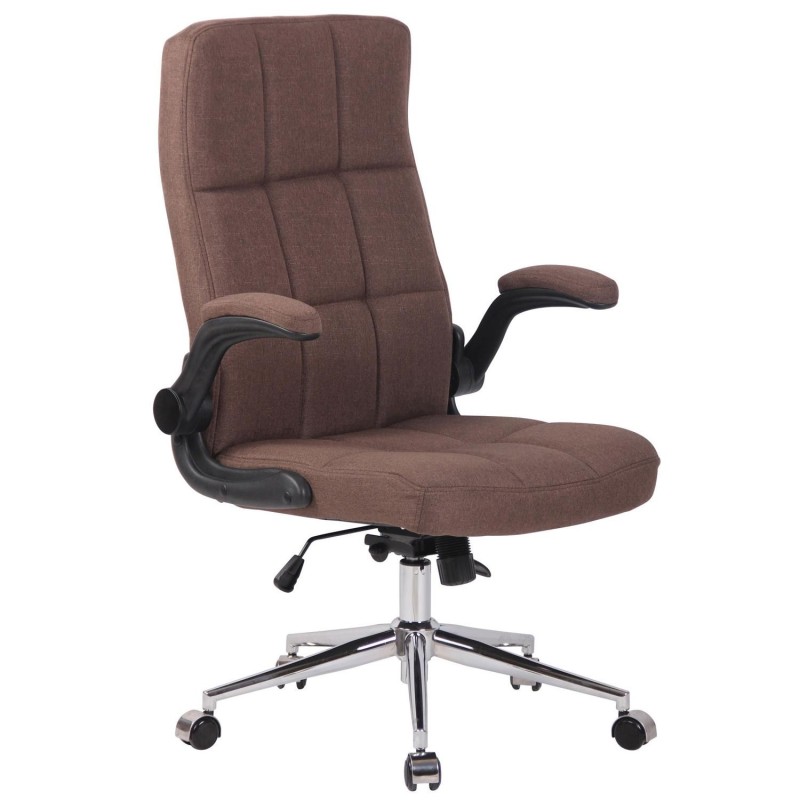 Silla de Oficina FLEXI TELA, Brazos Abatibles, color Negro