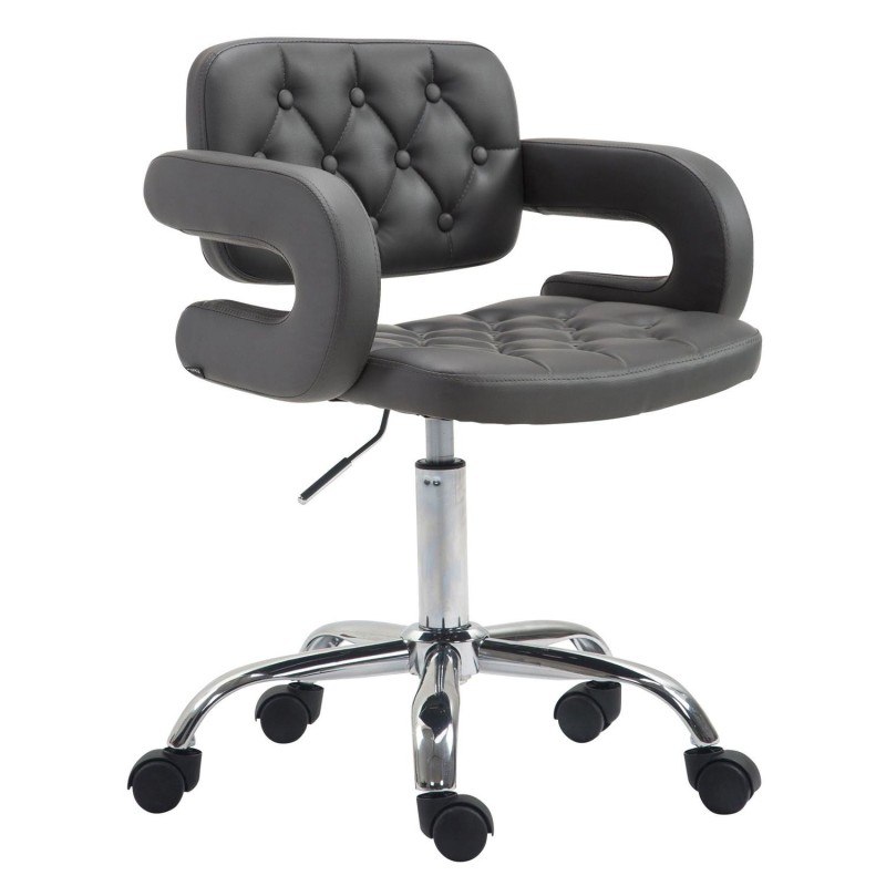 Silla de Oficina SAMSON en piel color negro