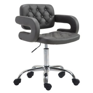 Silla de Oficina SAMSON en piel color negro
