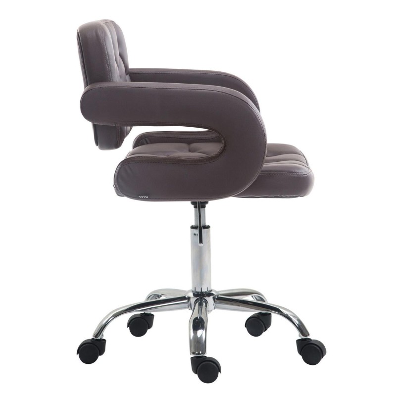Silla de Oficina SAMSON en piel color negro