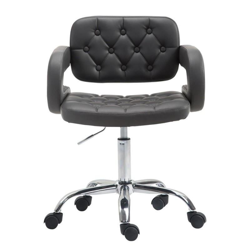 Silla de Oficina SAMSON en piel color negro