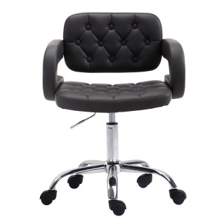 Silla de Oficina SAMSON en piel color negro 2