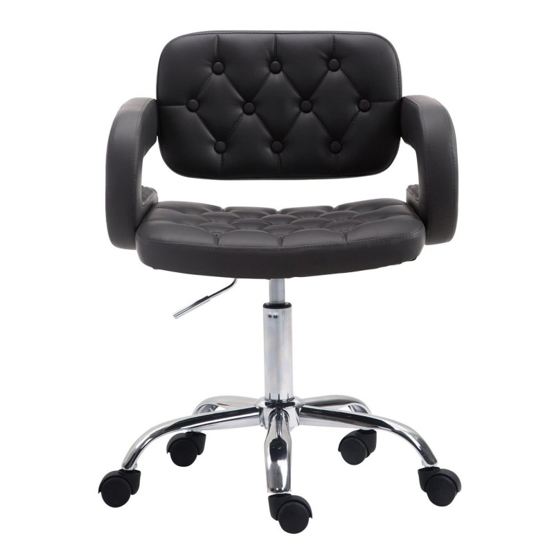 Silla de Oficina SAMSON en piel color negro