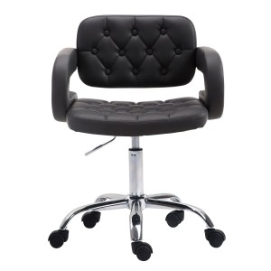 Silla de Oficina SAMSON en piel color negro