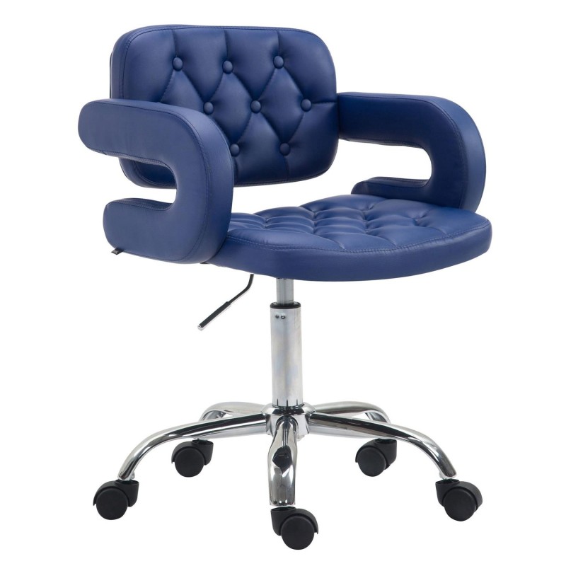 Silla de Oficina SAMSON en piel color negro