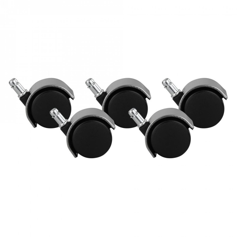 Lote 5 Ruedas, 11x50mm, Elegante Diseño Cromado