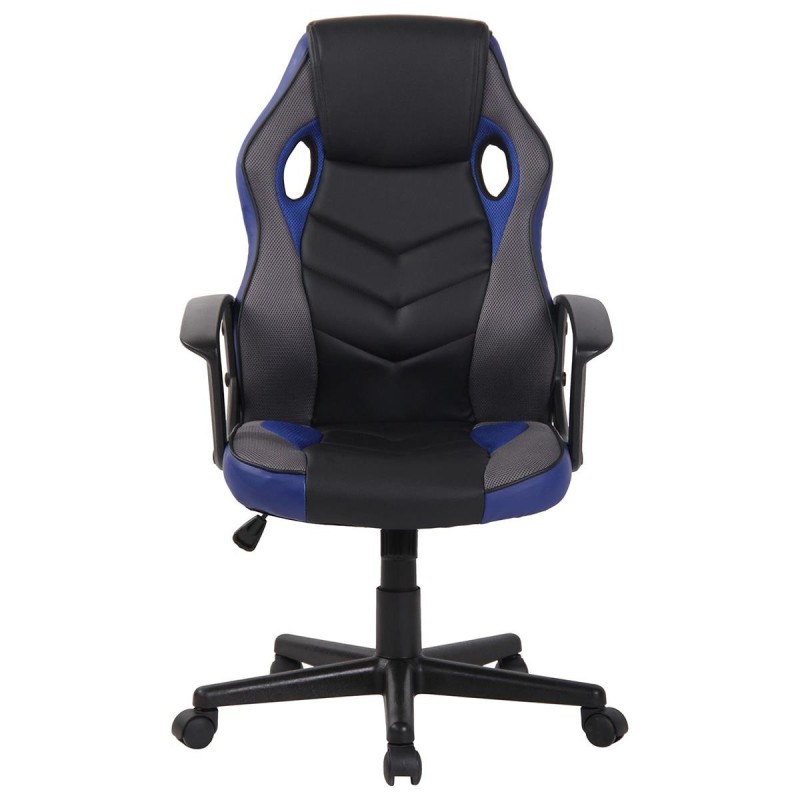 Silla Gaming DELI, en Malla y Piel, color Negro