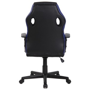 Silla Gaming DELI, en Malla y Piel, color Negro