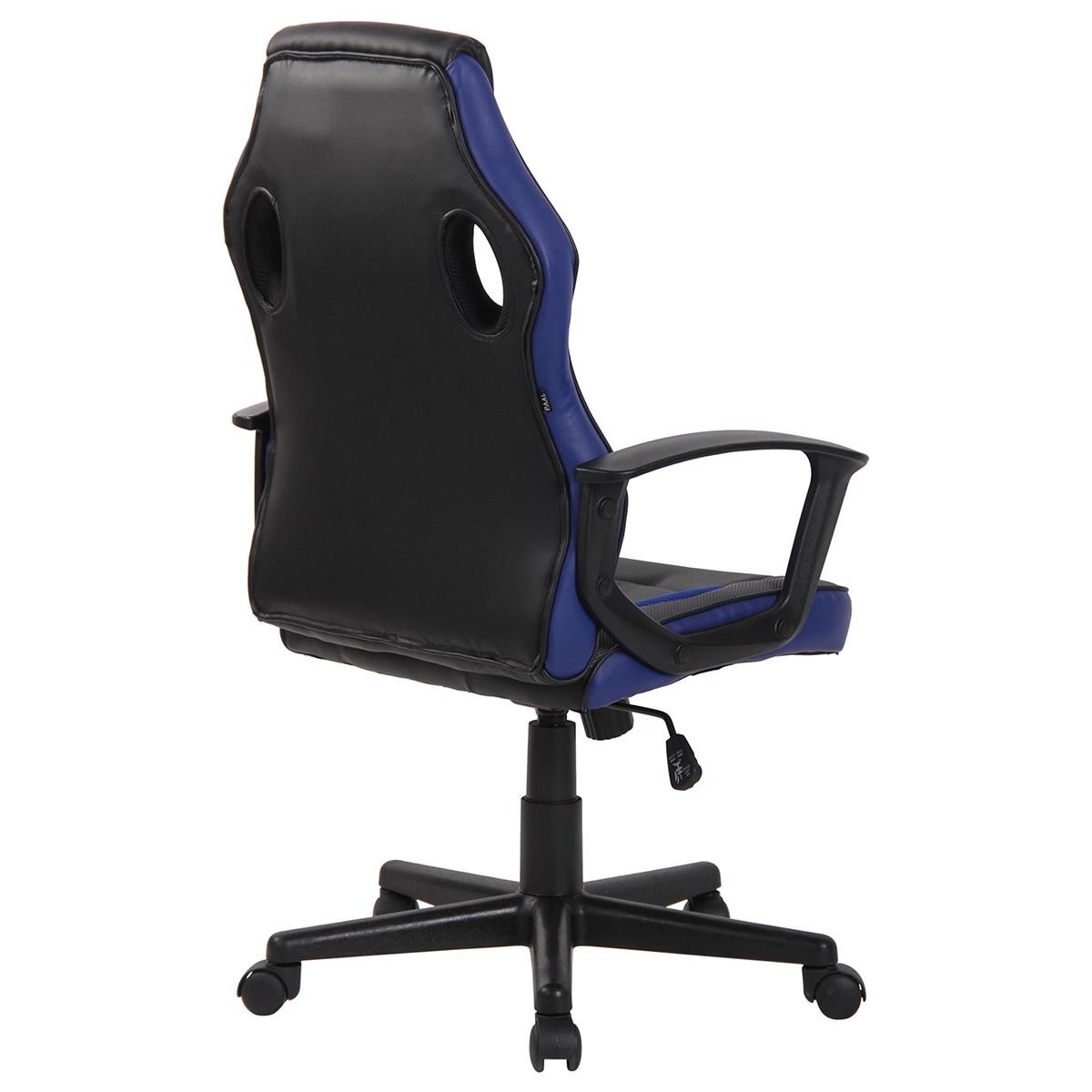 Silla Gaming DELI, Diseño Deportivo, en Malla y Piel, color Negro
