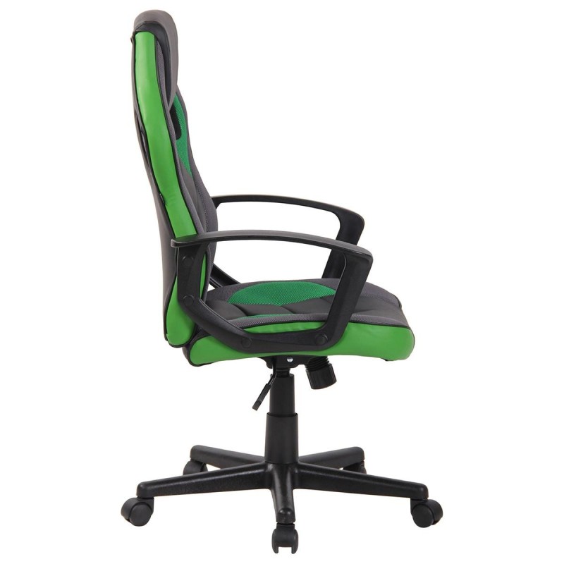Silla Gaming DELI, en Malla y Piel, color Negro