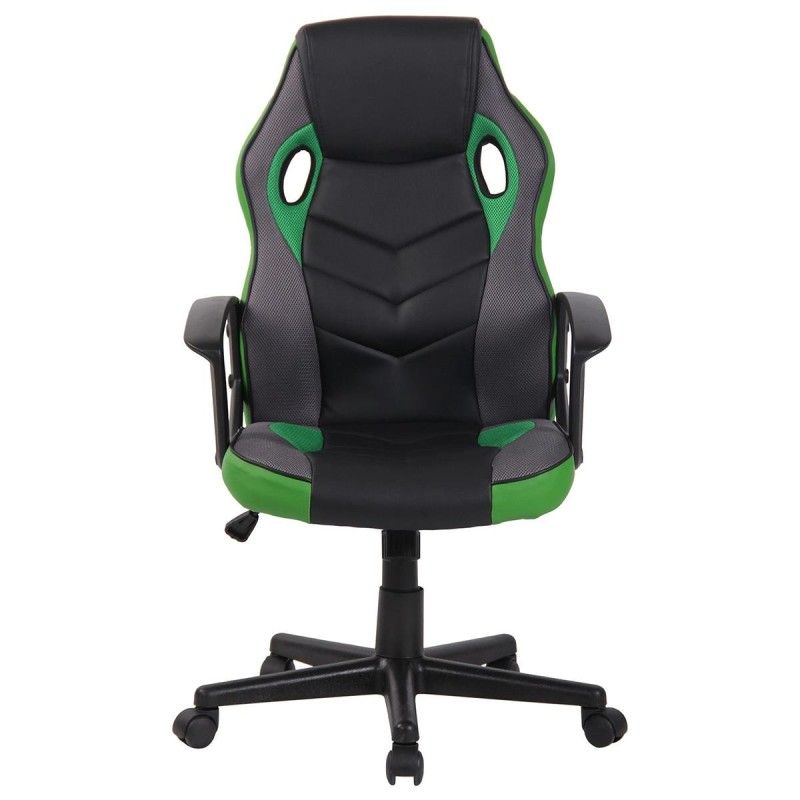 Silla Gaming DELI, en Malla y Piel, color Negro