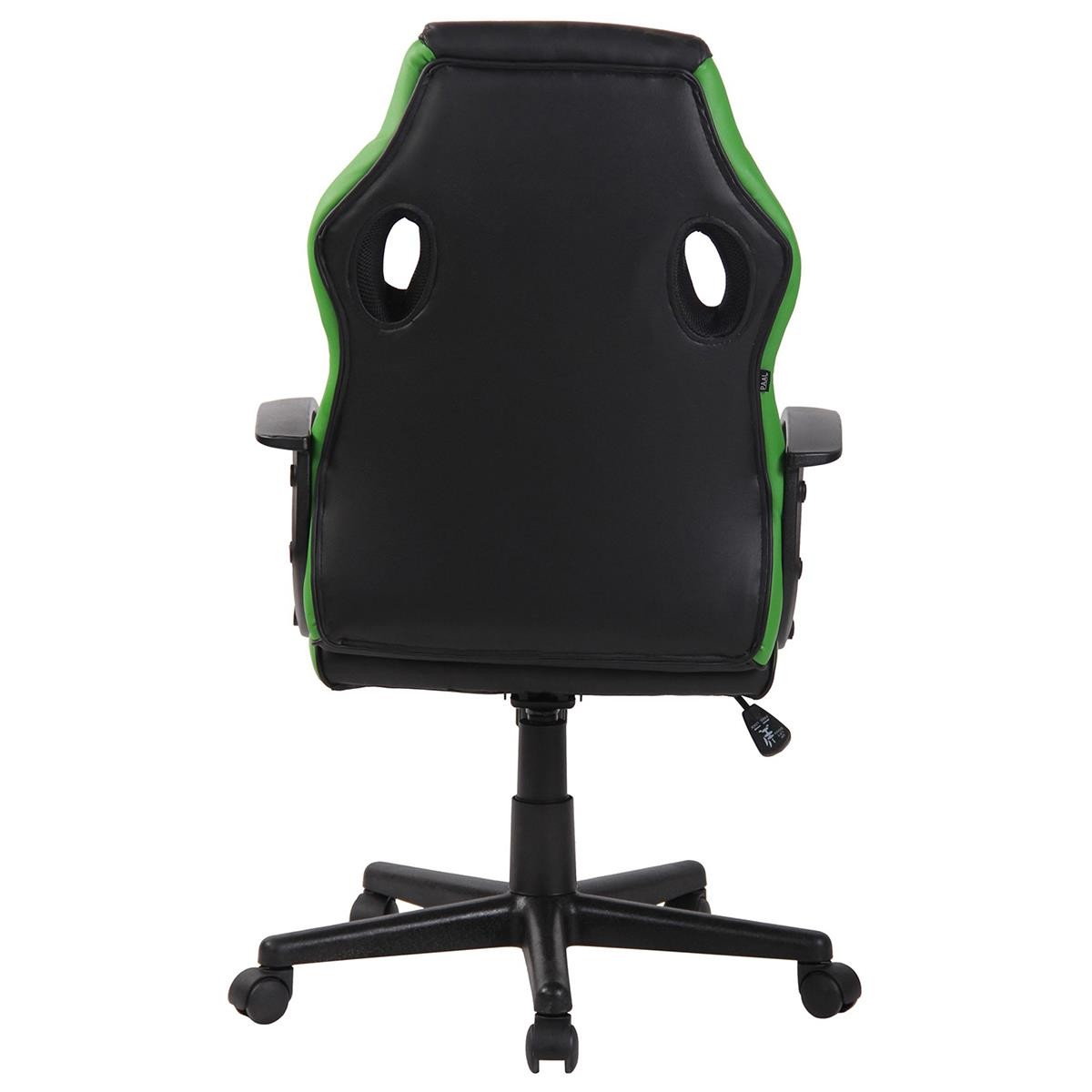Silla Gaming DELI, Diseño Deportivo, en Malla y Piel, color Negro