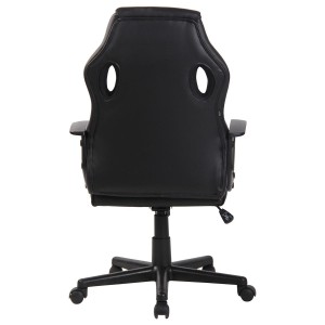 Silla Gaming DELI, en Malla y Piel, color Negro