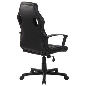 Silla Gaming DELI, en Malla y Piel, color Negro