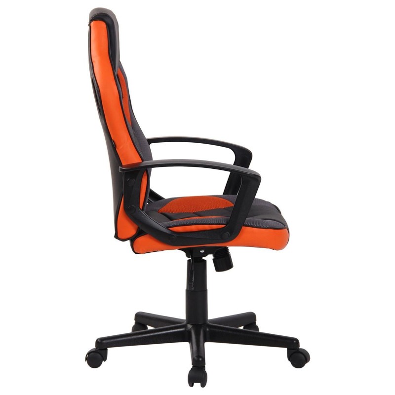 Silla Gaming DELI, en Malla y Piel, color Negro