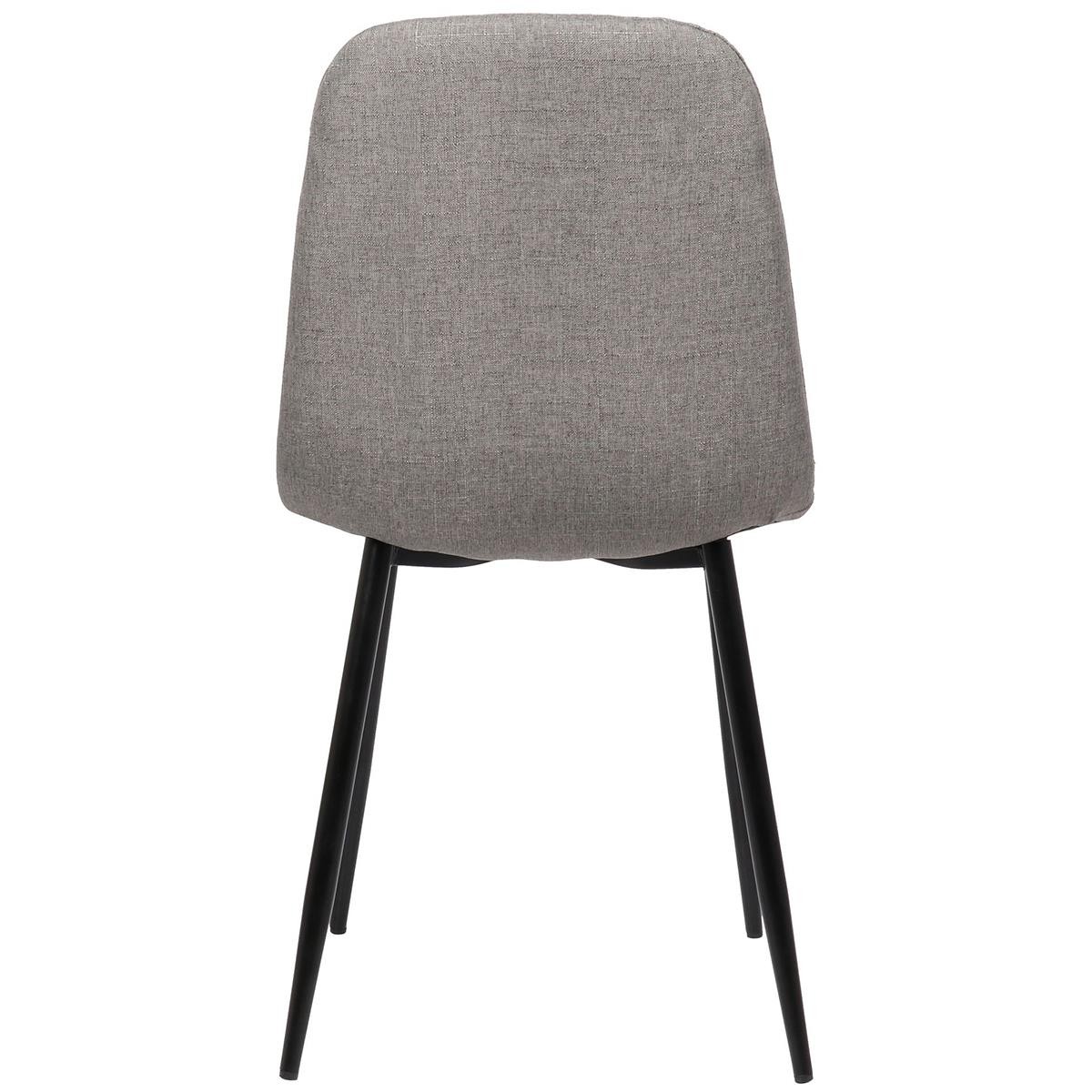 Silla de Confidente DOGMA, Robusta Estructura Metálica, en Tela color Negro