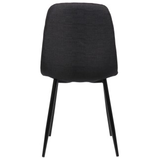 Silla de Confidente DOGMA, en tela color negro 2