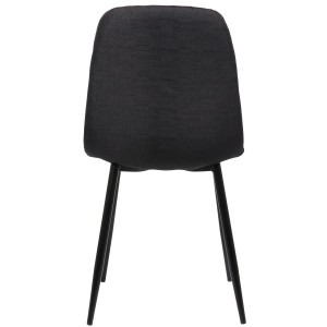 Silla de Confidente DOGMA, en tela color negro