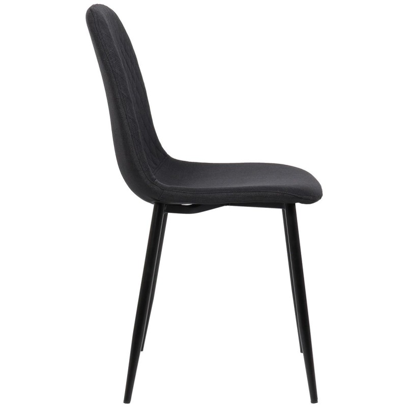 Silla de Confidente DOGMA, en tela color negro