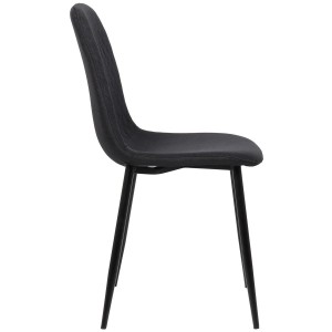 Silla de Confidente DOGMA, en tela color negro