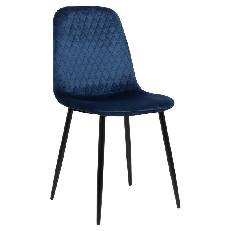 Silla de Confidente DOGMA, en terciopelo color negro