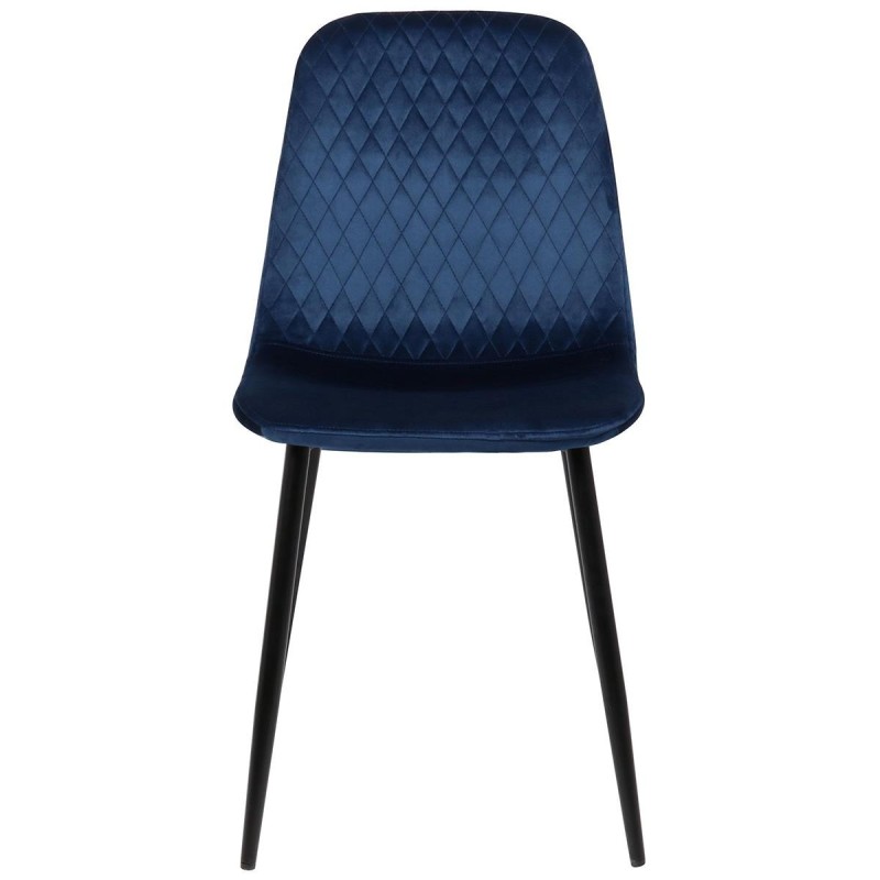 Silla de Confidente DOGMA, en terciopelo color negro