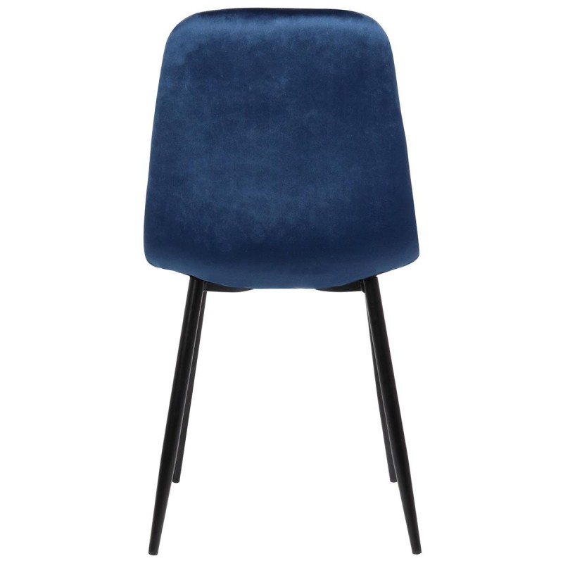 Silla de Confidente DOGMA, en terciopelo color negro