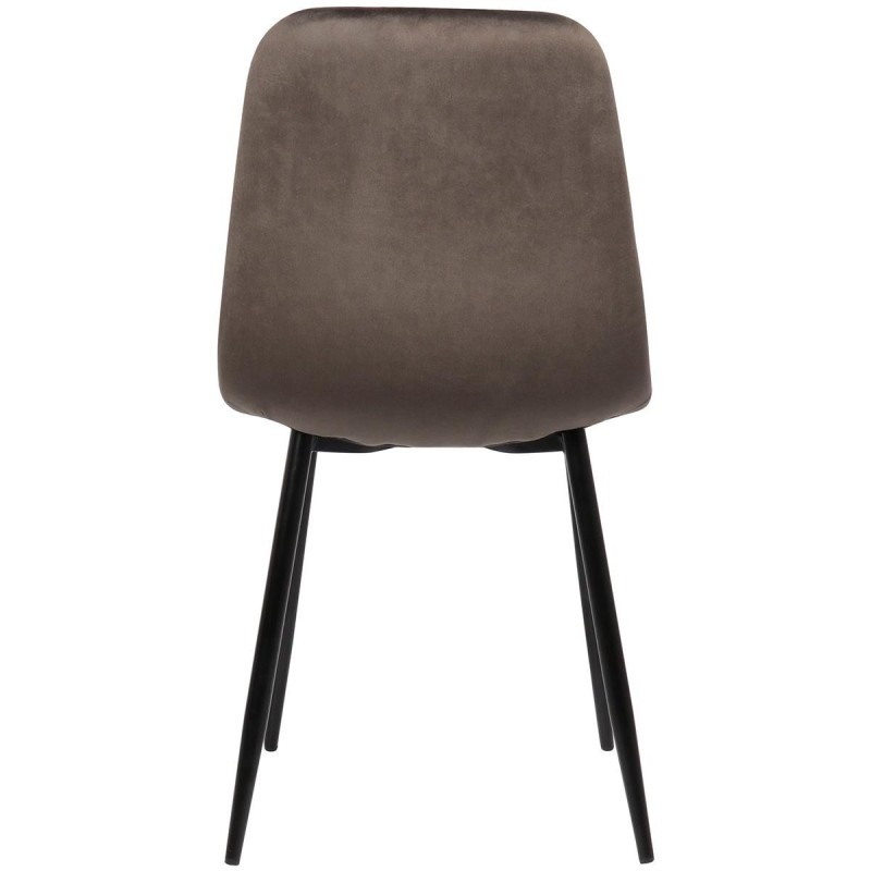 Silla de Confidente DOGMA, en terciopelo color negro