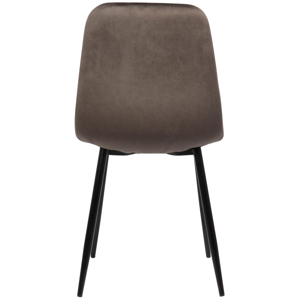 Silla de Confidente DOGMA, Robusta Estructura Metálica, en Terciopelo color Negro