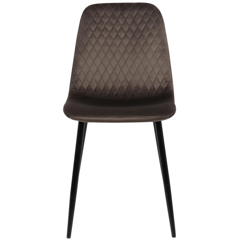 Silla de Confidente DOGMA, en terciopelo color negro