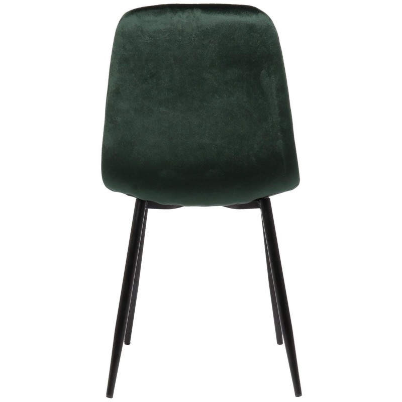Silla de Confidente DOGMA, en terciopelo color negro