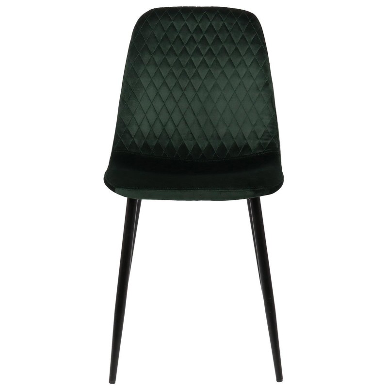 Silla de Confidente DOGMA, en terciopelo color negro