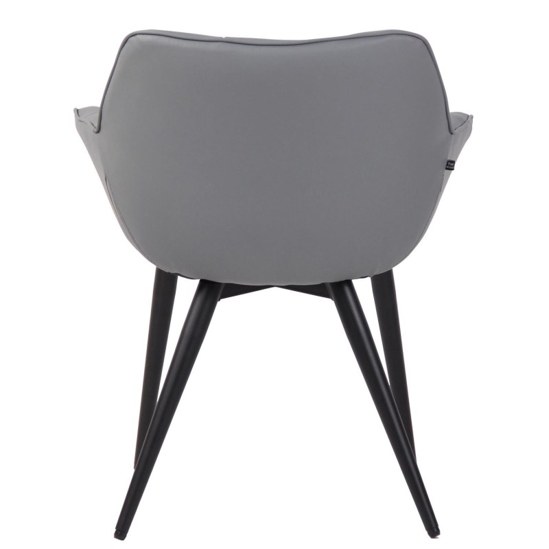 Silla de Confidente TESLA en Piel color Negro