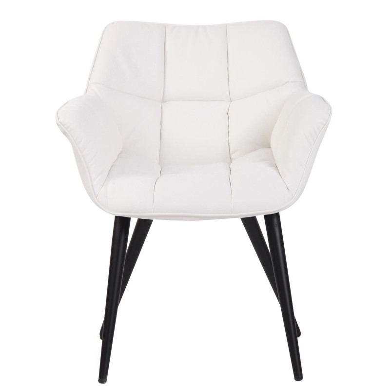 Silla de Confidente TESLA en Piel color Negro
