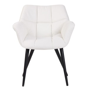 Silla de Confidente TESLA en Piel color Negro