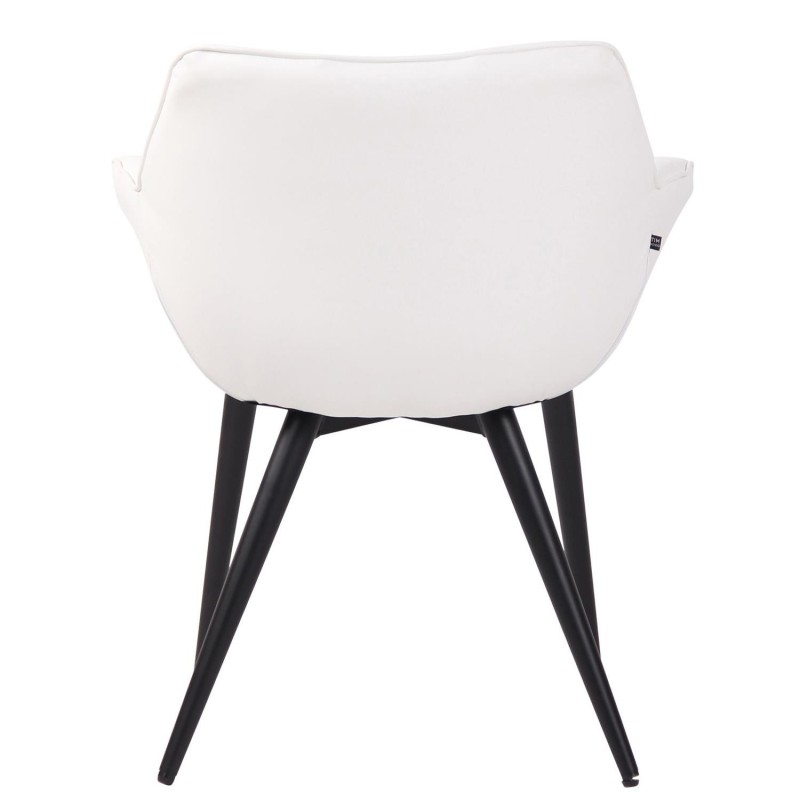 Silla de Confidente TESLA en Piel color Negro