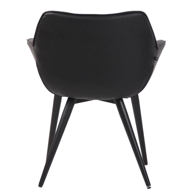 Silla de Confidente TESLA en Piel color Negro