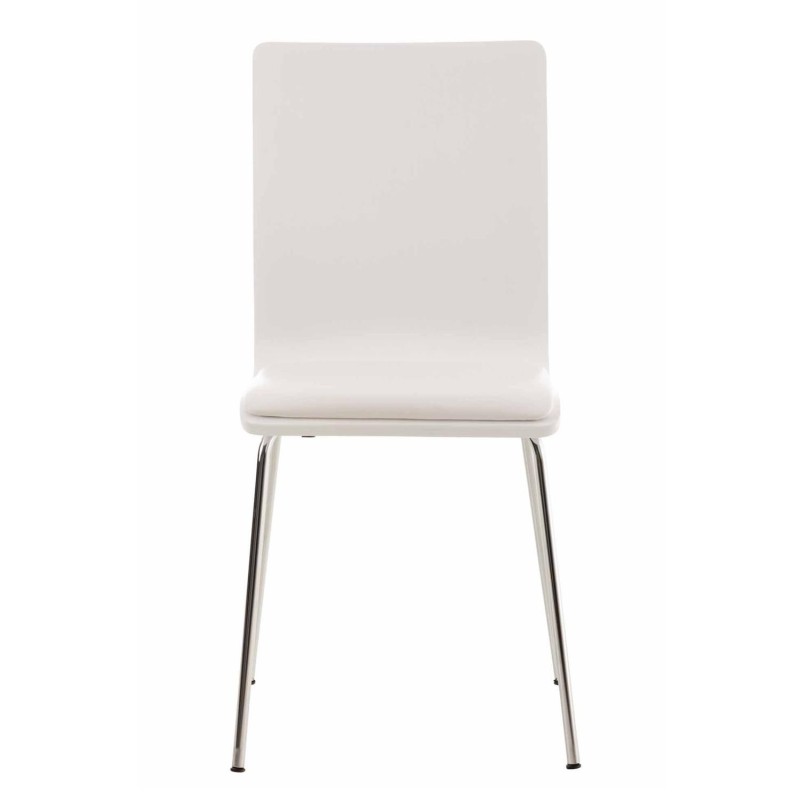 Silla de Confidente NEREIDA, asiento acolchado, en madera color negro