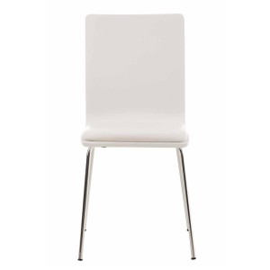 Silla de Confidente NEREIDA, asiento acolchado, en madera color negro