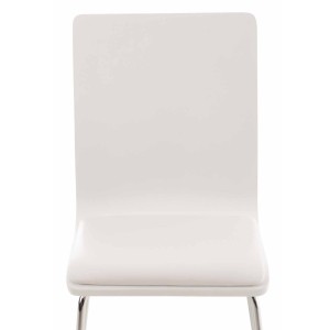 Silla de Confidente NEREIDA, asiento acolchado, en madera color negro