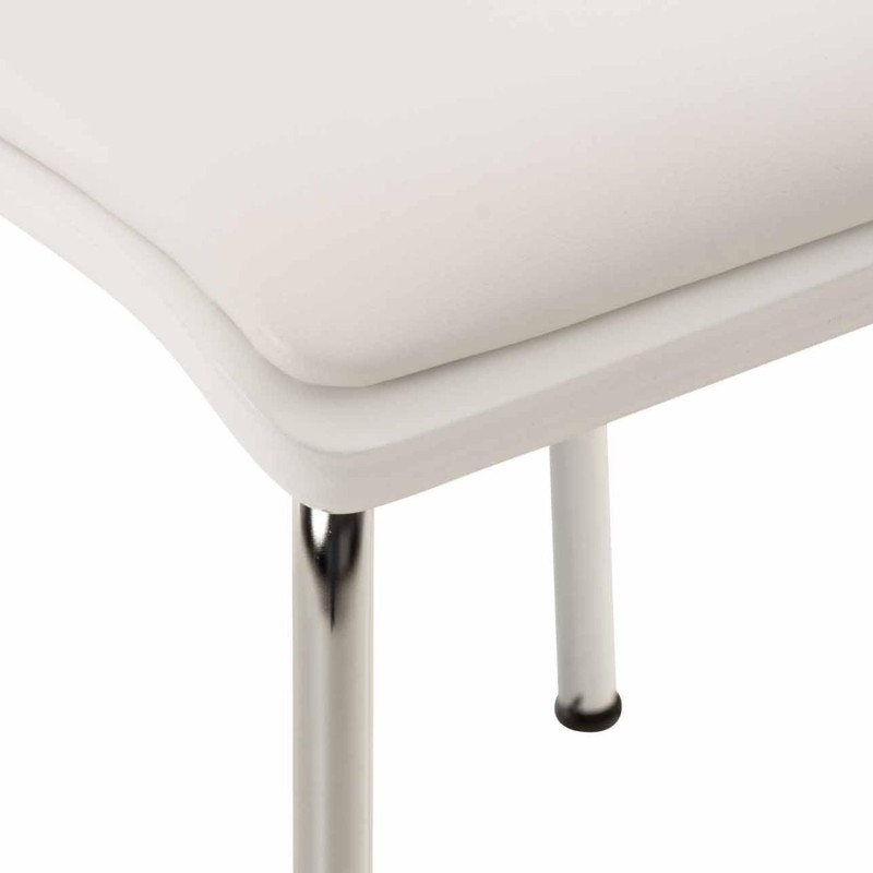 Silla de Confidente NEREIDA, asiento acolchado, en madera color negro