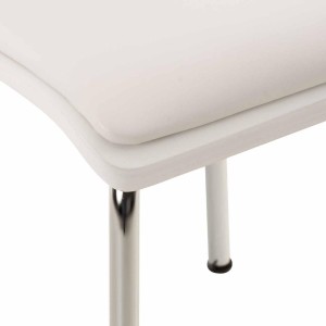 Silla de Confidente NEREIDA, asiento acolchado, en madera color negro