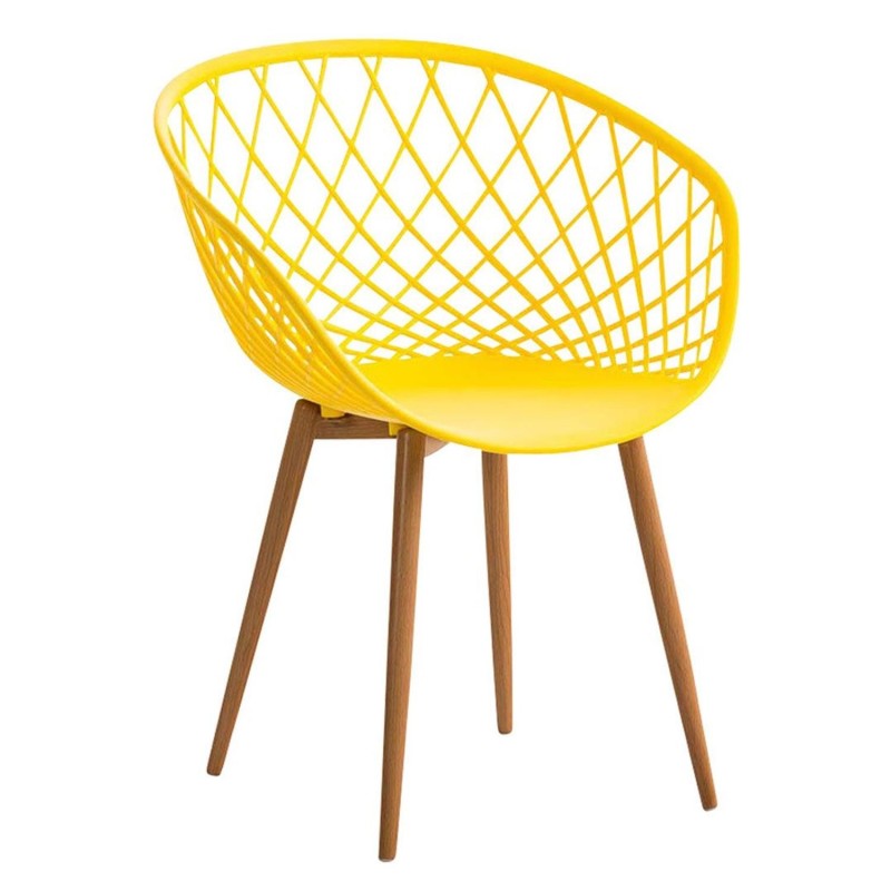 Silla de Confidente TROPIC, diseño exclusivo y moderno, estructura de metal, color negro