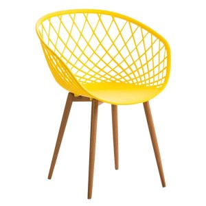 Silla de Confidente TROPIC, diseño exclusivo y moderno, estructura de metal, color negro